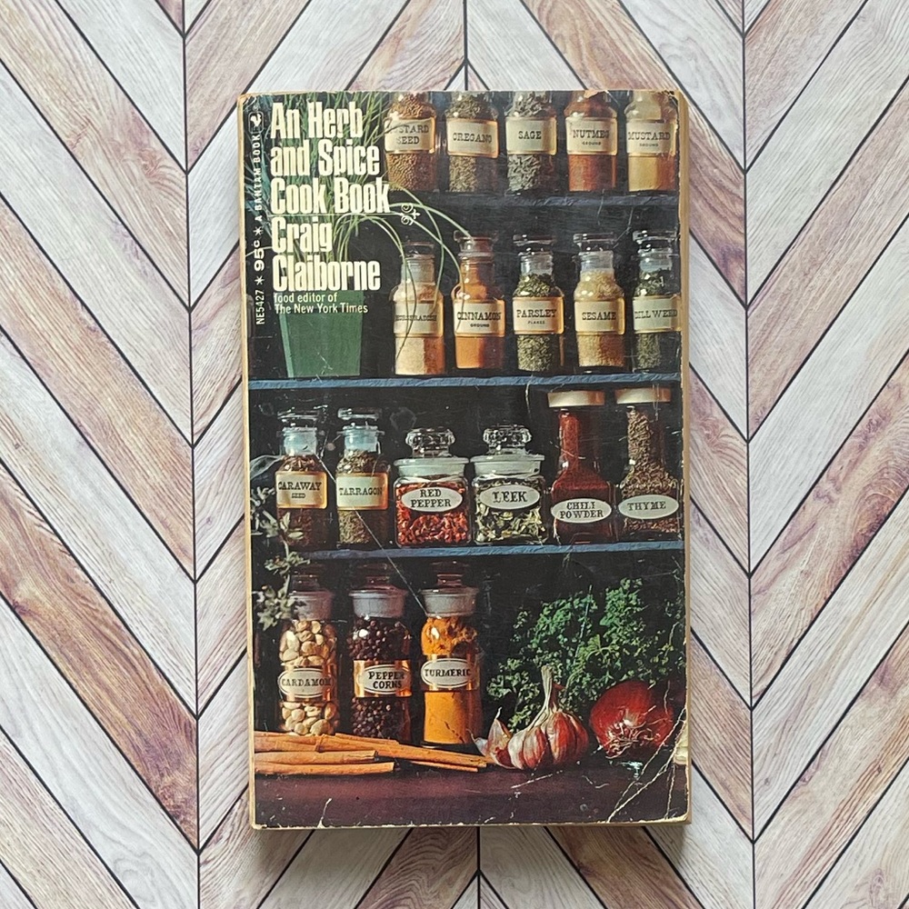 1965 Vintage Paperback Book An Herb and Spice Cook Book Craig Claiborne Recipes